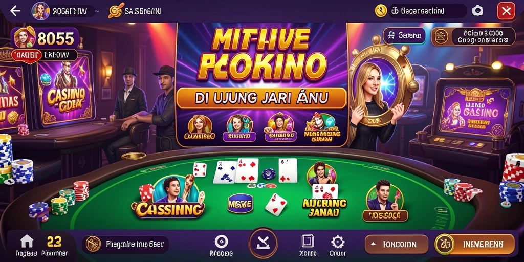 Gameplay mendebarkan di aplikasi Live Casino 8055.