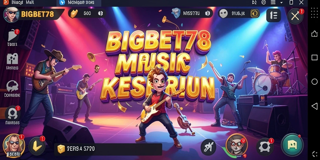 Tampilan gameplay BIGBET78 yang penuh warna dan dinamis.