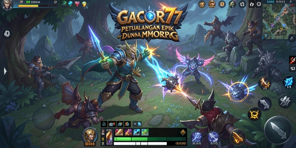 Tampilan gameplay GACOR77 yang menakjubkan di dunia MMORPG.