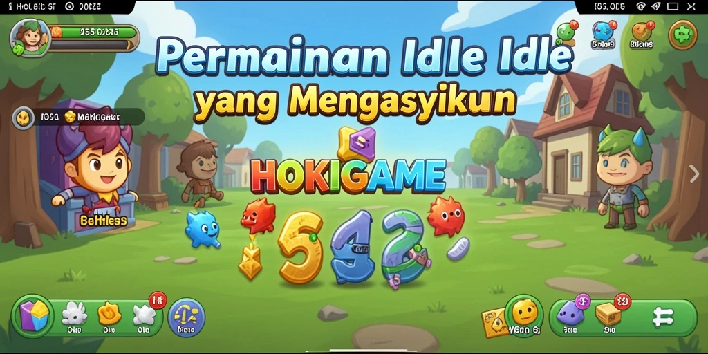 Screenshot HOKIGAME yang menunjukkan gameplay Idle yang menarik.