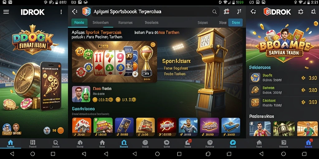 Screenshot gameplay IDROK dengan tampilan taruhan olahraga yang menarik.