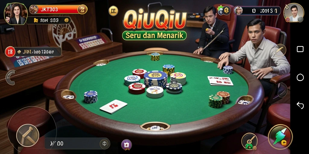 Tampilan gameplay QiuQiu yang menarik dan penuh warna.