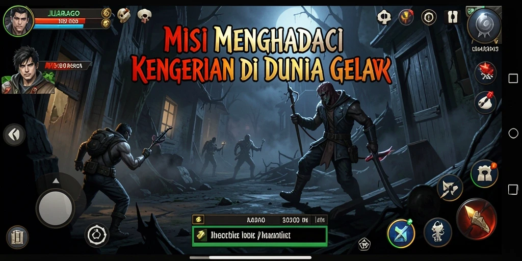 Tampilan gameplay JUARAGO yang menakutkan dan mendebarkan.