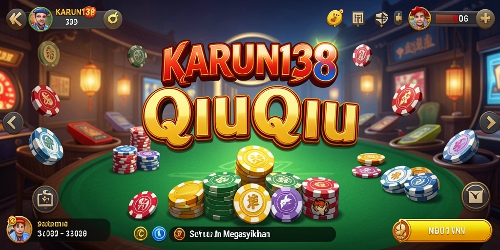Tampilan gameplay QiuQiu yang mendebarkan di KARUN138.