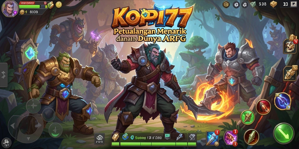 Screenshot gameplay KOPI77 dengan aksi pertarungan yang mendebarkan.