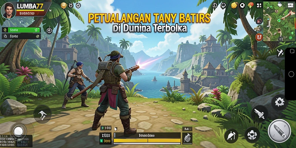 Gameplay LUMBA77 menampilkan petualangan Open World yang seru.