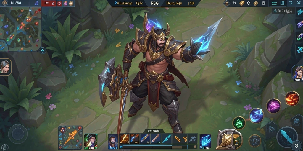 Tampilan gameplay RPG yang mendebarkan dan penuh aksi.
